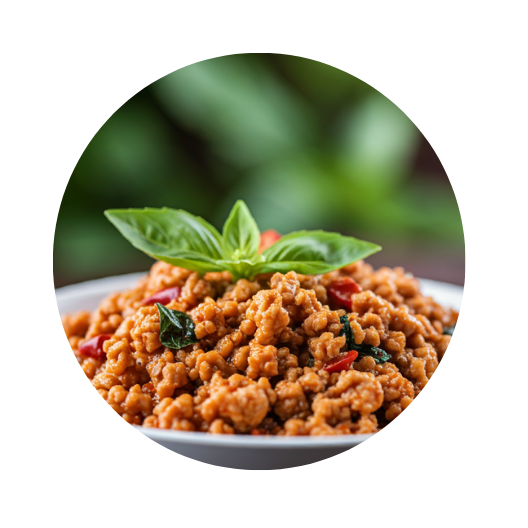 Spicy Chicken Mince Chili Basil